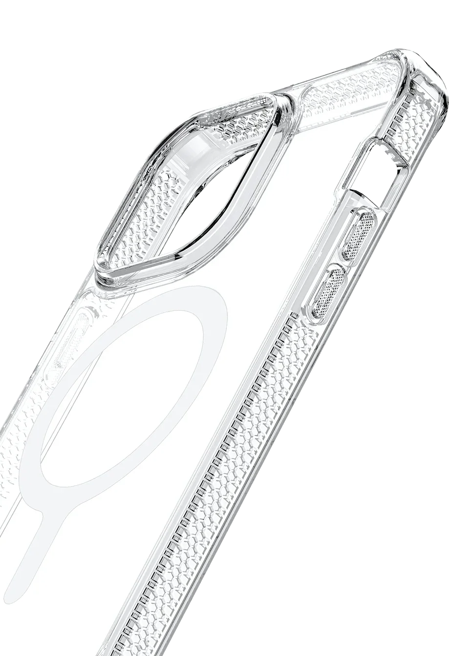 Itskins Hybrid Clear iPhone 14 Pro Max Magsafe Case - Transparent - Tashqila Itskins Hybrid Clear iPhone 14 Pro Max Magsafe Case - Transparent - Tashqila